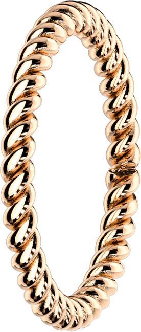 Star Piercing Ring rosegold geflochten (Chirurgenstahl 316L, ohne Messing)