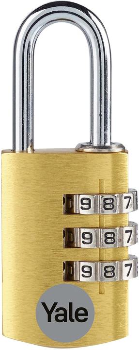 Actual product image Yale YE3CB/20/121/1/GO Padlock 20 mm Gold Combination lock
