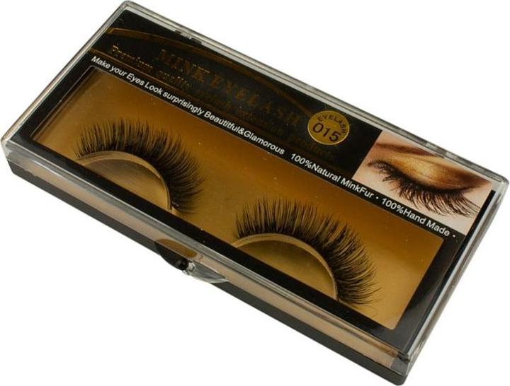 JTI Luxuriöse falsche Wimpern aus Nerzfell - #015 (Künstliche Wimpern)