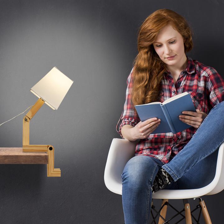 Image du produit Relaxdays Lampe de table Roboter réglable (E14)