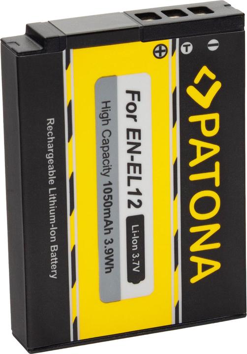 Patona Accu EN-EL12, 800 mAh / 3.7V (Batterie de l'appareil photo)