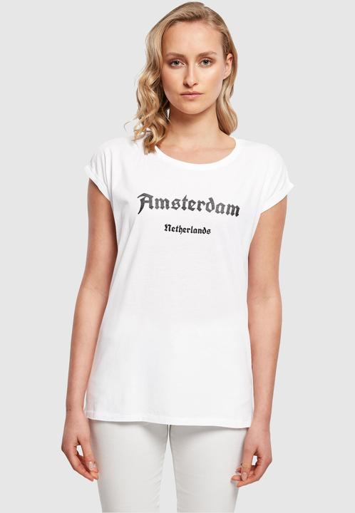 Produktbild Merchcode Ladies Amsterdam Extended Shoulder Tee - 113111 (XS)