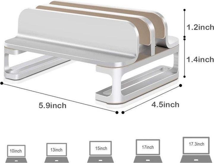 Actual product image Hermex Notebook Holder Laptop Stand Tablet Holder Phone Stand Portable
