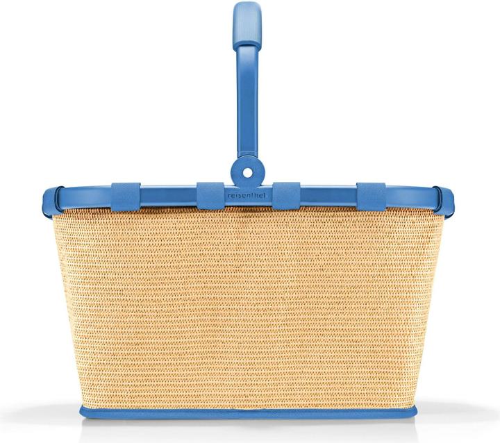 Actual product image reisenthel Einkaufskorb Carrybag Frame Raffia Blue