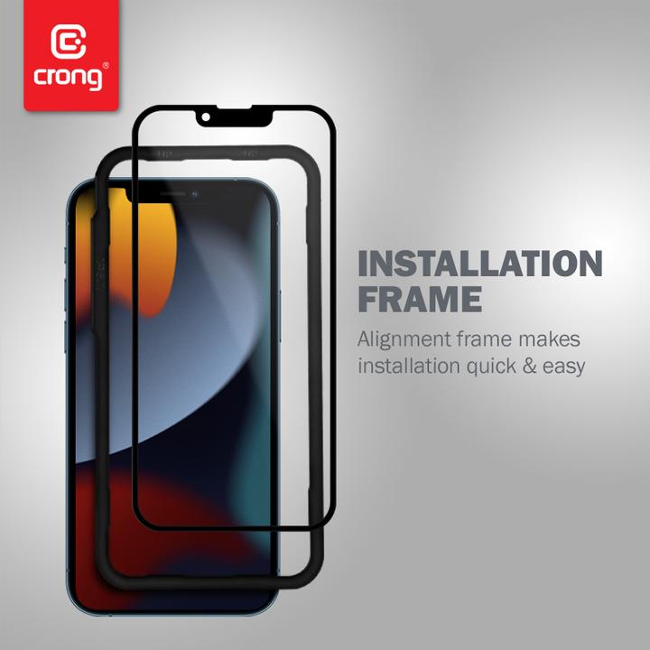 Productafbeelding Crong 3D gepantserd glas (1 Stuk, Apple iPhone 13)
