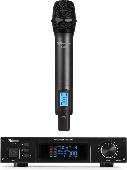 Produktbild Power Dynamics PD210 UHF microfoonsysteem met draadloze handmicrofoon - 160 kanalen -
