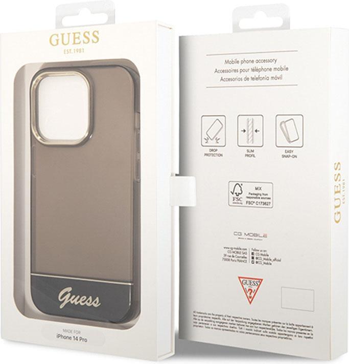 Produktbild Guess GUHCP14XHGCOK iPhone 14 Pro Max 6,7" czarny/black hardcase Translucent (Apple iPhone 14 Pro Max)