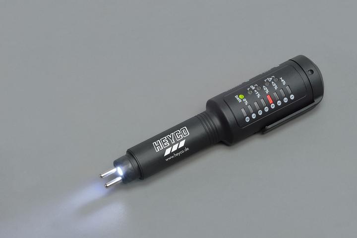 Actual product image HEYCO Brake fluid tester 8 in 1, reversible 155 mm