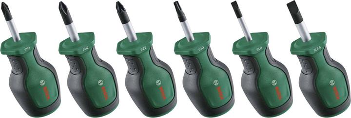 Actual product image Bosch Professional BOSCH Stubby screwdriver set, 1600A032UK, 6-piece