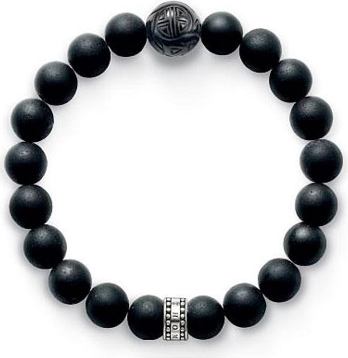 Immagine prodotto Thomas Sabo Bracciale Ossidiana (19 cm, Argento)