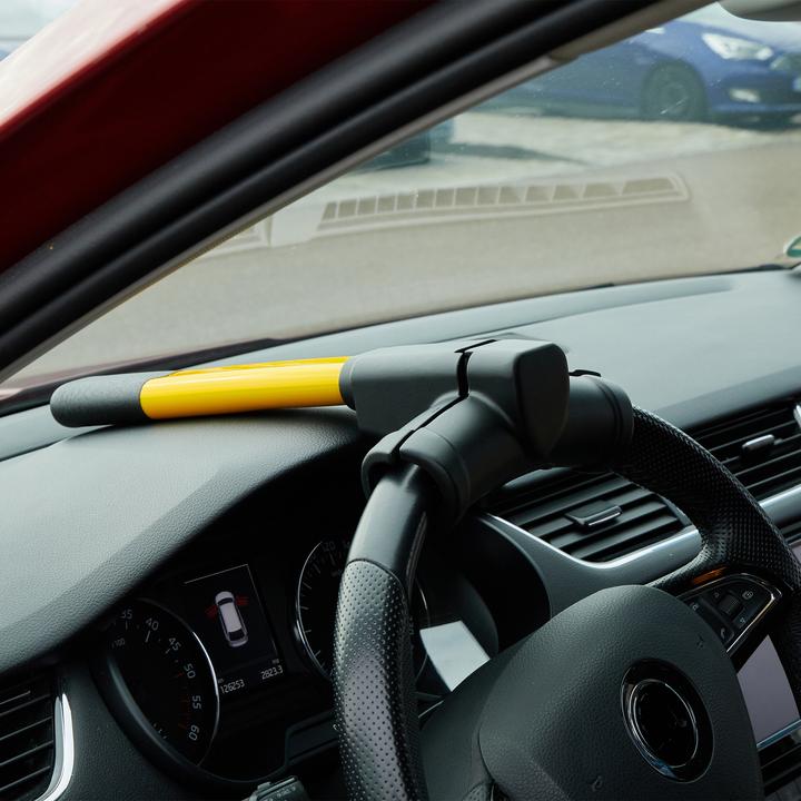 Actual product image Relaxdays Steering wheel lock