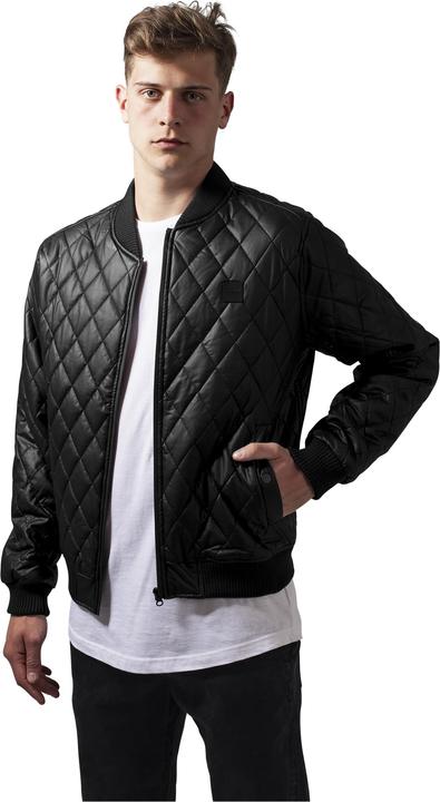 Urban Classics Diamond Quilt Leather Imitation Jacket (S)