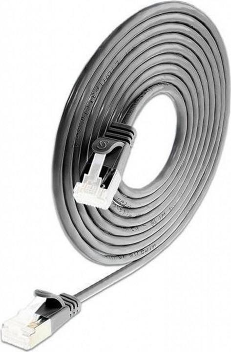 Image du produit Wirewin Câble patch Slim : U/FTP,5.0m,noir (U/FTP, CAT6a, 5 m)