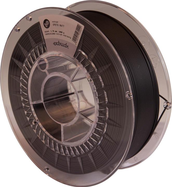 Immagine prodotto Extrudr XPETG MATT Nero 1,75 mm 1,000 g (PETG, 1.75 mm, Nero)