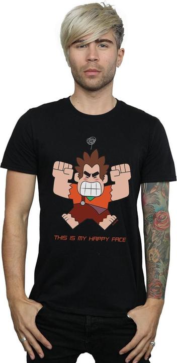 Immagine prodotto Disney Wreck It Ralph Happy Face Maglietta Uomo (XL)