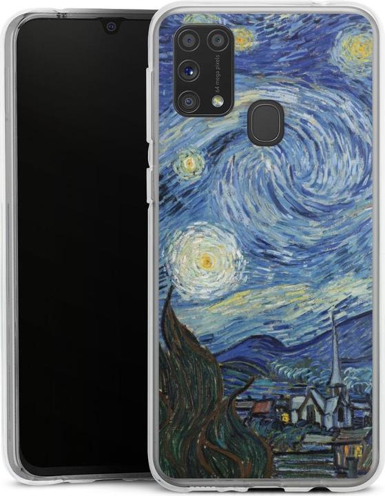 Produktbild DeinDesign Silikon Hülle für Samsung Galaxy M31 Handyhülle Case Smartphone Schutzhülle Kunst The Starry Night (Samsung Galaxy M31)