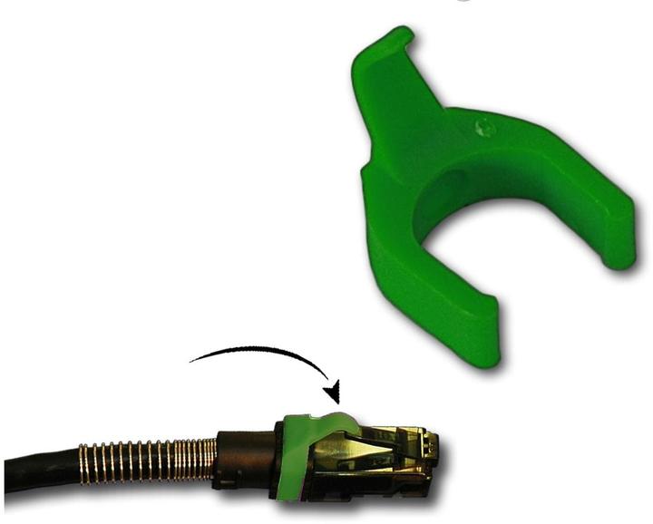 Actual product image PatchSee Cable Clip Color, Set= (9 cm)