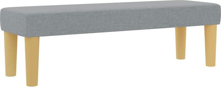 Actual product image VidaXL Box spring bed with mattress fabric light grey (120 x 200 cm)