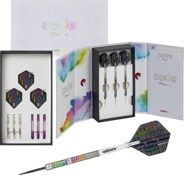 Actual product image Unicorn James Wade Code Players Steel Dart (22 g)