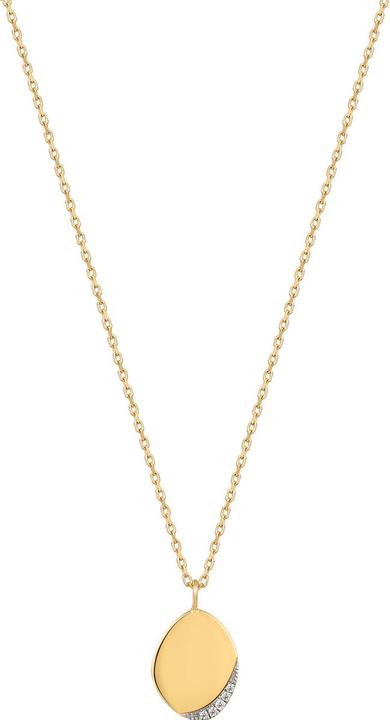 Ania Haie 14kt Gold Magma Diamond Pendant Halskette (14K Yellow Gold NATURAL DIAMOND, 45 - 50 cm)