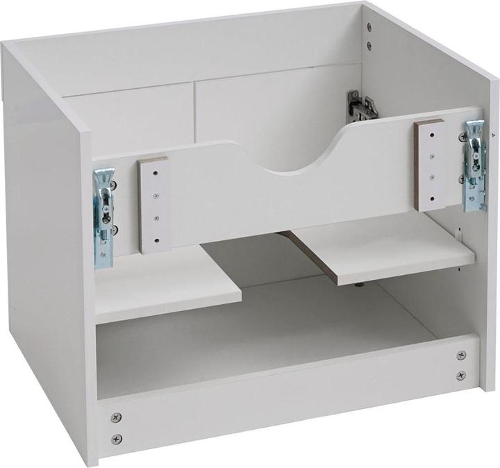 Immagine prodotto Mendler Mobiletto per lavabo, mobile base per lavabo Mobili da bagno, bianco lucido 60 cm (60 x 46 x 48 cm)