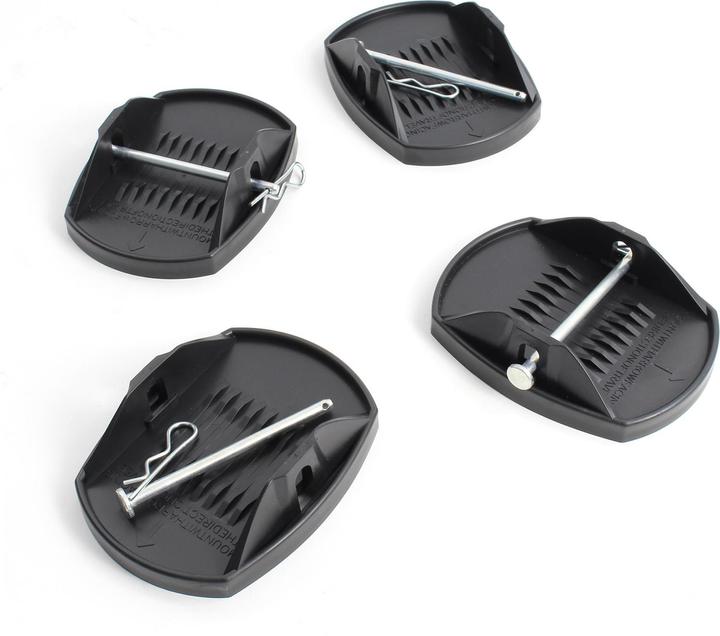 Produktbild XPOtool 4x Stützplatten 180x145mm Wohnwagenstütze Wohnwagen Anhänger Caravan
