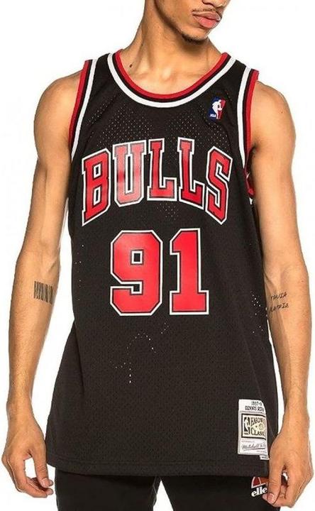 Actual product image Mitchell & Ness Swingman Jersey Chicago Bulls 199798 Dennis Rodman (M)