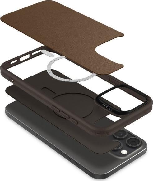 Actual product image Cyrill Kajuk Mag Case iPhone 16 Pro Max Saddle Brown (Apple iPhone 16 Pro Max)