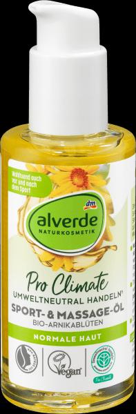 Produktbild dm alverde Sport- Massage-Öl Bio-Arnikablüten (Körperöl, 100 ml)