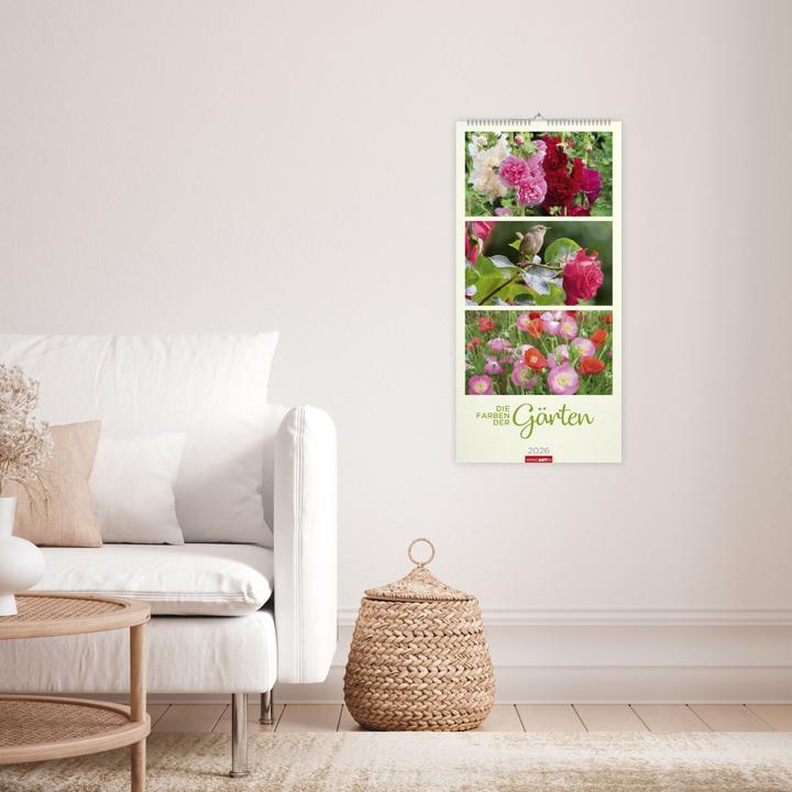 Produktbild Die Farben der Gärten Kalender 2026 (33 x 68 cm, Harter Einband, Deutsch)
