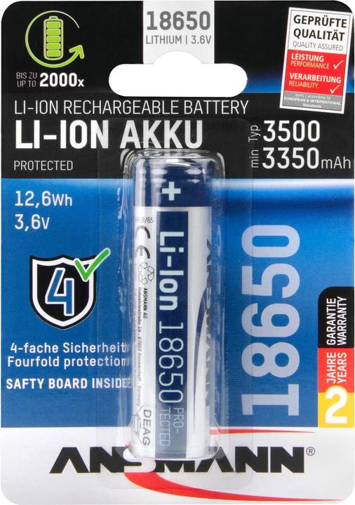 Ansmann 18650 (1 Stk., 18650, 3500 mAh)