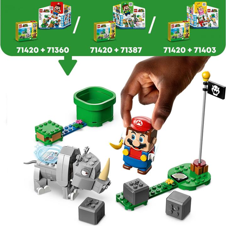 Actual product image LEGO Rambi the Rhino - Extension Set (71420, LEGO Super Mario)
