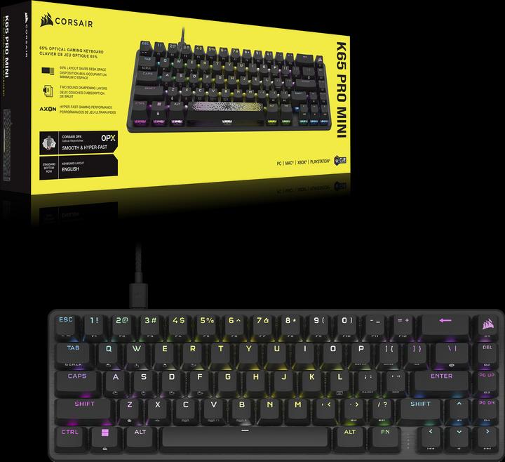 Immagine prodotto Corsair K65 Pro Mini (CH, Cablato)