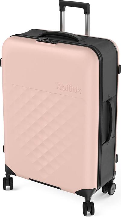 Actual product image Rollink Harde suitcase / trolley / travel case - Vega 360 - 76 cm - Rose (105 l, L (90 - 115l))