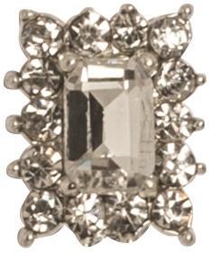 Produktbild You Nails Nail Art Deko gross Rechteck (Nagelverzierung, Silber, Transparent)