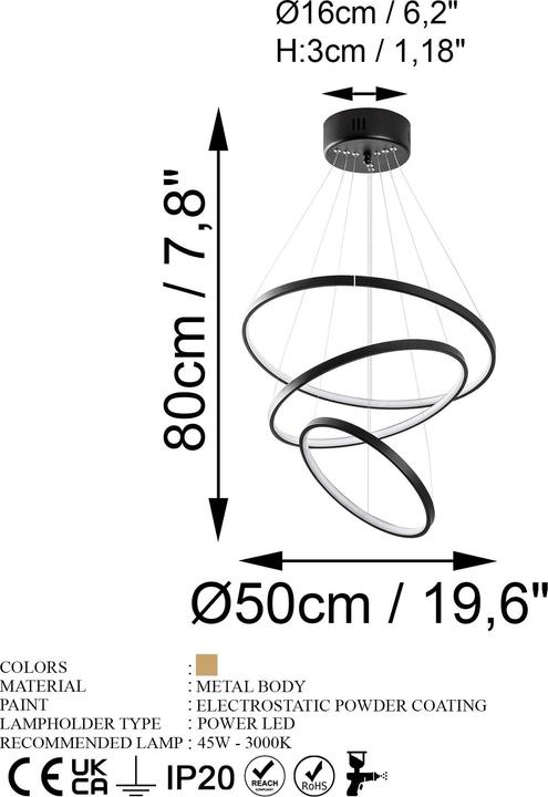 Actual product image Opviq Simit Chandelier