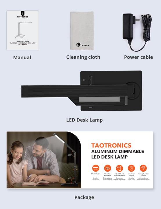 Actual product image Taotronics TT-DL048 (500 lm)