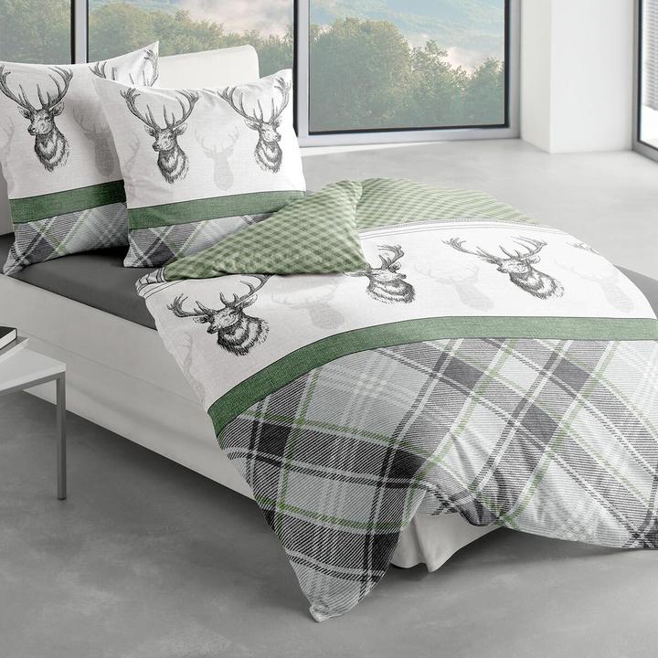 Actual product image Traumschlaf Deer (Bedding set, 155x200 cm + 80x80 cm)