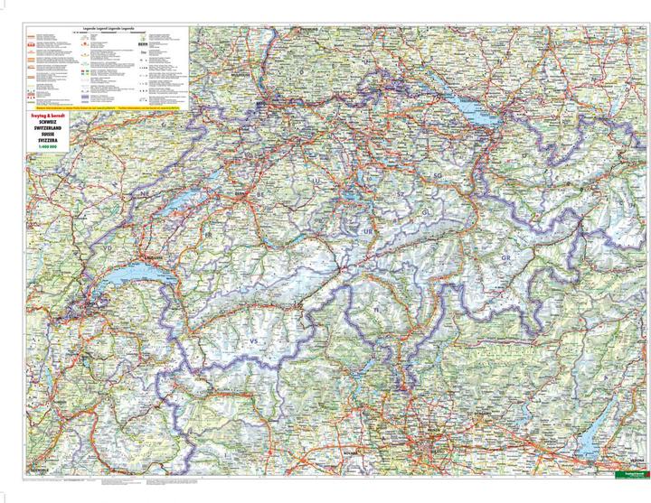 Produktbild Schweiz, Autokarte 1:400.000
