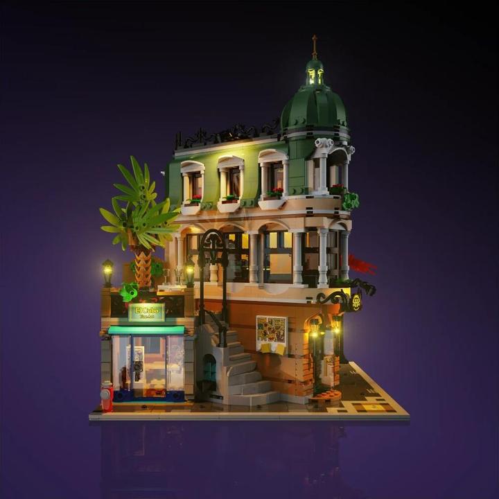 Actual product image Light my bricks LMB 2.0 LED light set for LEGO 10297 Boutique Hotel