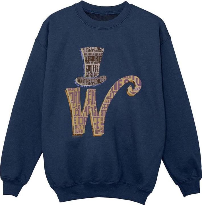 Willy Wonka & the Chocolate Factory W Logo Hat Sweatshirt Jungen