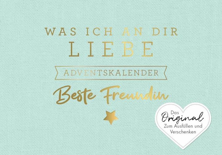 Produktbild Was ich an dir liebe, beste Freundin