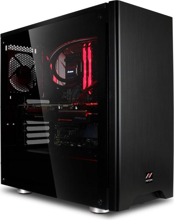 Image du produit Mifcom SAVAGE GTX 1070 Ti - Édition ZGS 2018 (Intel Core i7-8700K, 16 Go, 500 Go, GeForce GTX 1070 Ti)