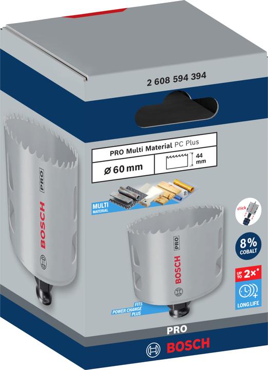 Produktbild Bosch Professional Zubehör PRO Multi Material PC Plus Lochsäge, 60 mm (60 Millimeter)