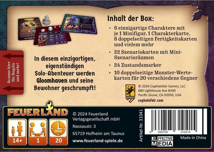 Produktbild Feuerland Gloomhaven: Knöpfe & Krabbler (Deutsch)