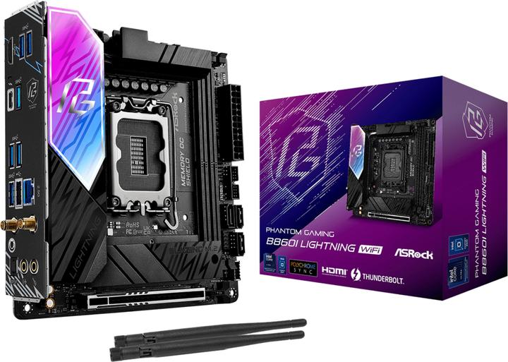 AsRock MB Intel 1851 B860I Lightning WiFi (Socket S1, Intel B860, Mini-ITX)