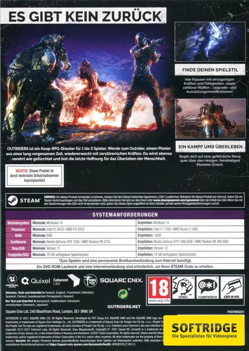 Produktbild Square Enix Outriders (PC, DE)