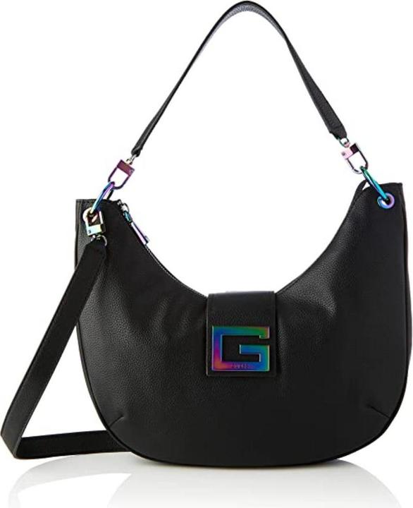 Immagine prodotto Guess Brightside, Polyurethane, Textile Bag, Large Hobo, Black, For Women