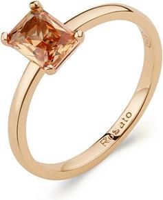 Actual product image Rosato Minimalist gold-plated ring with orange zircon Allegra RZAL063 - Circuit: 54 mm (54)