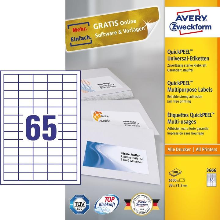 Produktbild Avery Universal-Etiketten